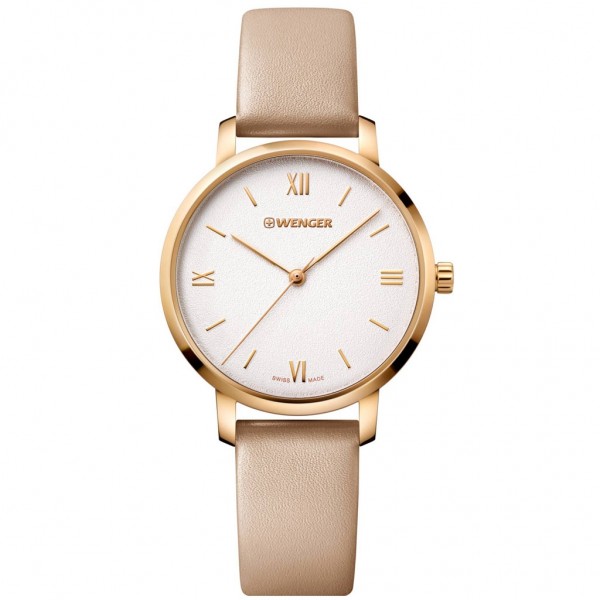 WENGER Metropolitan Donnissima 01.1731.105 Beige Leather Strap