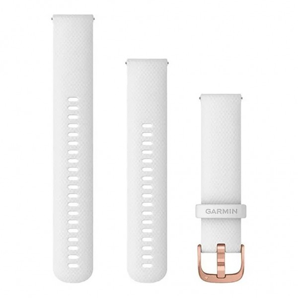GARMIN Watch Bands Quick Release 20mm White/Rose Gold 010-12924-10