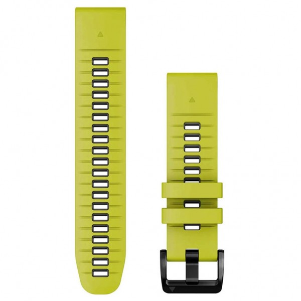 GARMIN Watch Bands QuickFit 22mm Electric Lime/Graphite Silicone Band 010-13280-03