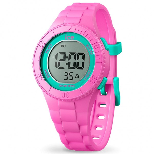 ICE WATCH Digit Pink Turquoise 021275 Pink Silicone Strap