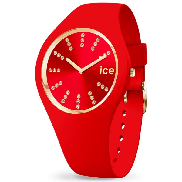 ICE WATCH Cosmos 021302 Crystals Red Silicone Strap
