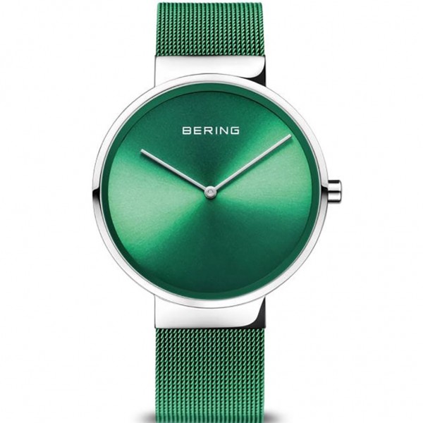 BERING Classic 14539-808 Green Stainless Steel Bracelet