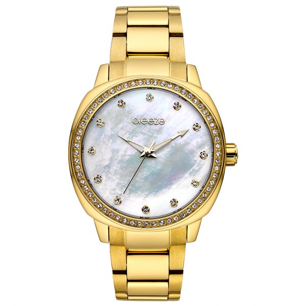 BREEZE Glamcy 211081.2 Crystals Gold Stainless Steel Bracelet