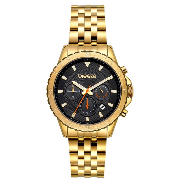 BREEZE Invernia 212131.2 Chronograph Gold Stainless Steel Bracelet