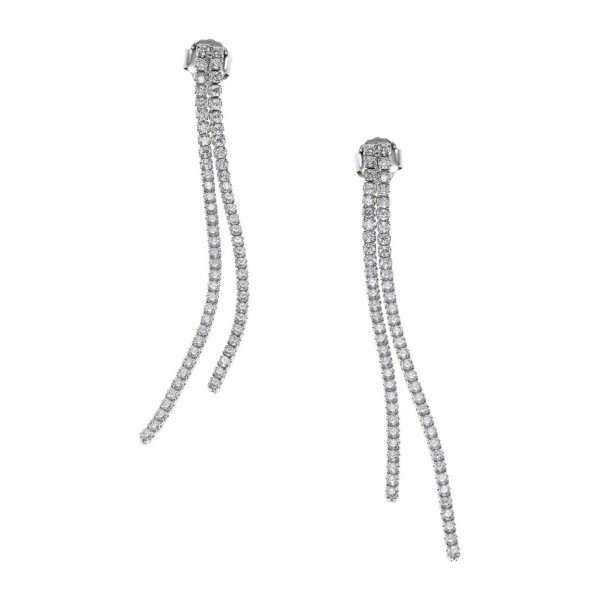 BREEZE Earring Zircons | Silver 925° Silver Plated 213026.4