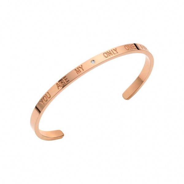 BREEZE Bracelet Zircons | Rose Gold Stainless Steel 311009.3