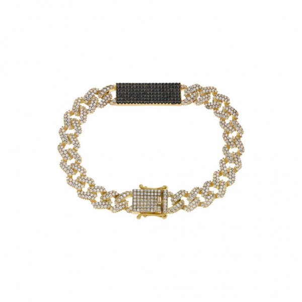 BREEZE Bracelet Zircons | Silver 925° Gold Plated 313003.1