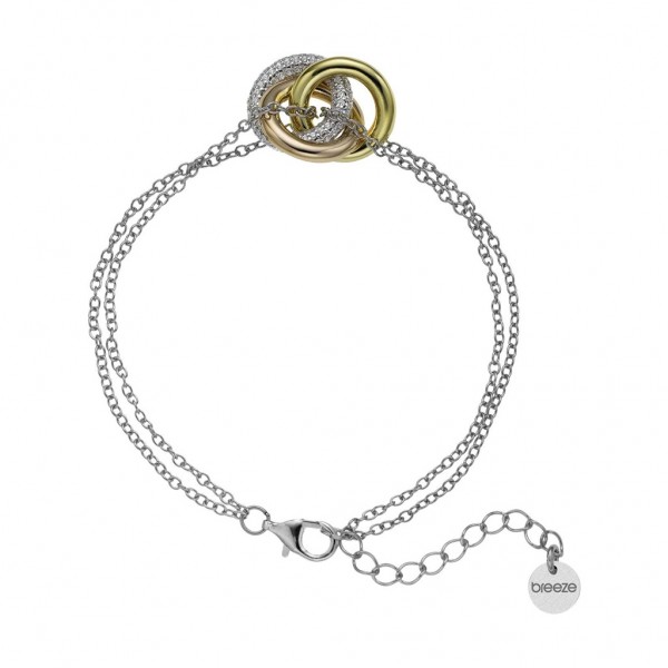BREEZE Bracelet Zircons | Silver 925° Multicolor Plated 313015.7