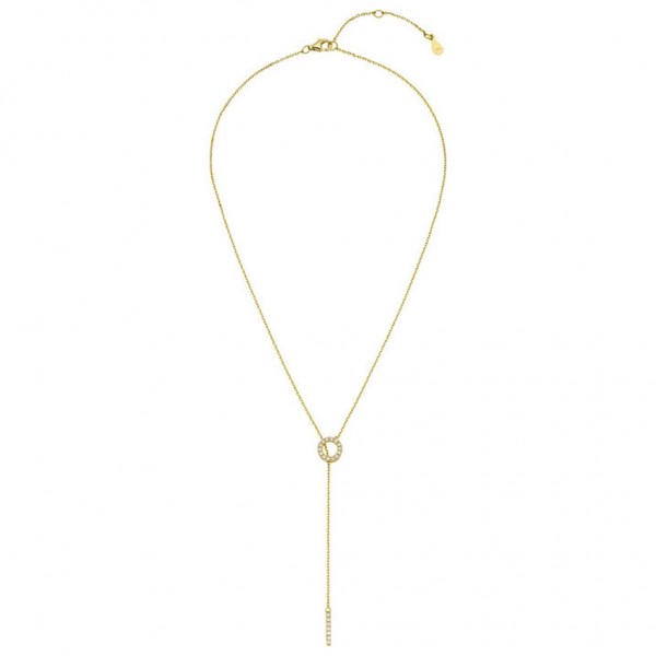 BREEZE Necklace Zircons | Silver 925° Gold Plated 411001.1