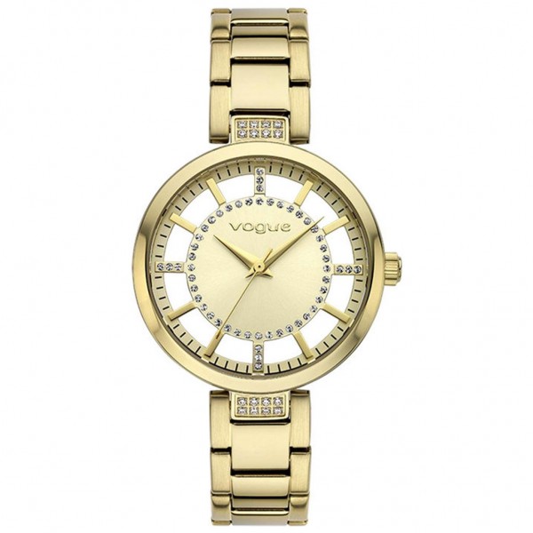 VOGUE Swan 612942 Crystals Gold Stainless Steel Bracelet