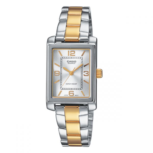 CASIO Collection LTP-1234PSG-7AEF Two Tone Stainless Steel Bracelet