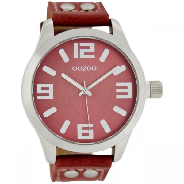 OOZOO Timepieces C1059 Bordeaux Leather Strap