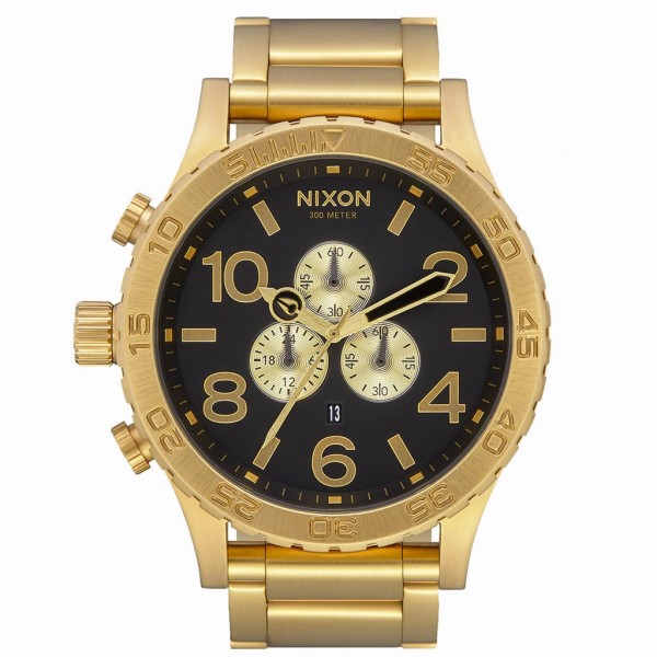 NIXON 51-30 A083-510-00 Chrono Gold Stainless Steel Bracelet