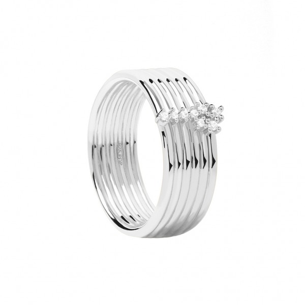 PDPAOLA Ring Superfuture Super Nova Zircons | Silver 925° AN02-614-14