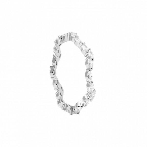 PDPAOLA Ring Essentials Lake Zircons | Silver 925° AN02-875-12