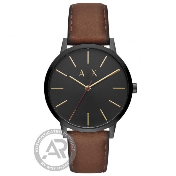 ARMANI EXCHANGE Cayde AX2706 Brown Leather Strap