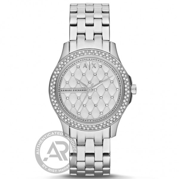 ARMANI EXCHANGE Hampton AX5215 Crystals Silver Stainless Steel Bracelet