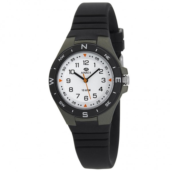 MAREA Kids B25181-3 Black Rubber Strap