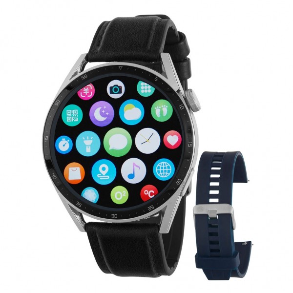 MAREA Smartwatch B60003-3 Black Leather Strap