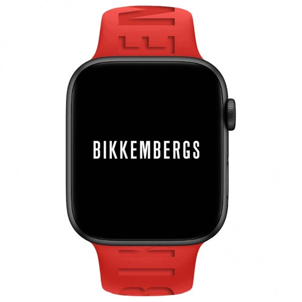 BIKKEMBERGS Smartwatch Small BK14 Red Silicone Strap