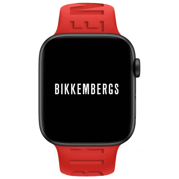 BIKKEMBERGS Smartwatch Medium BK18 Red Silicone Strap