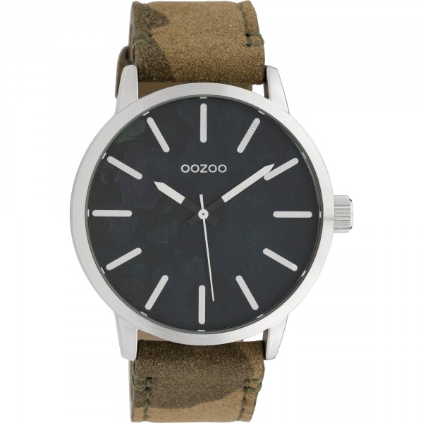 OOZOO Timepieces C10001 Camouflage Leather Strap