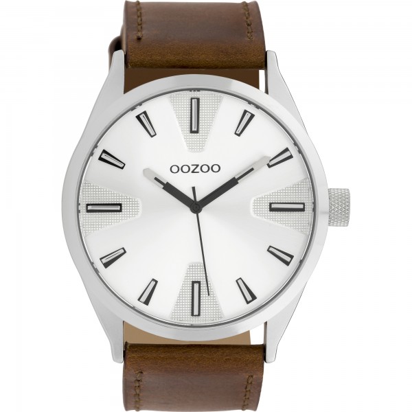 OOZOO Timepieces C10020 Brown Leather Strap