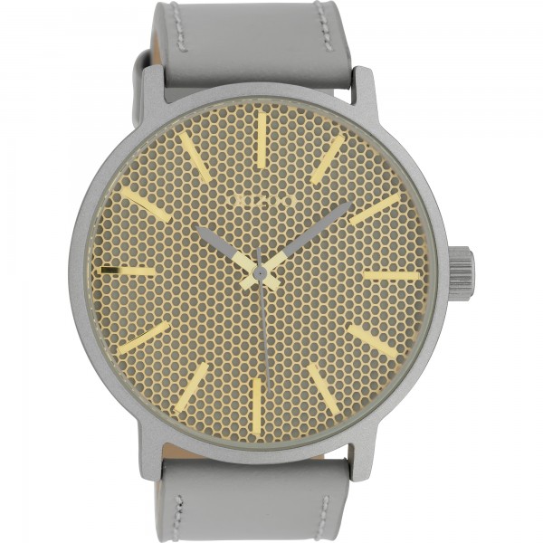 OOZOO Timepieces C10036 Grey Leather Strap