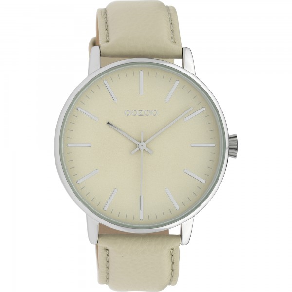 OOZOO Timepieces C10041 Beige Leather Strap