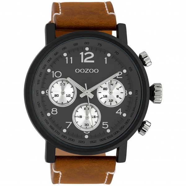 OOZOO Timepieces C10062 Brown Leather Strap