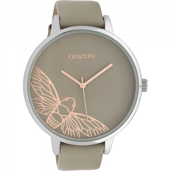 OOZOO Timepieces C10077 Beige Leather Strap