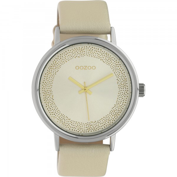 OOZOO Timepieces C10097 Beige Leather Strap