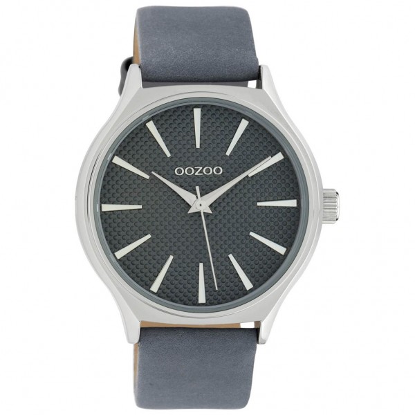 OOZOO Timepieces C10107 Blue Leather Strap