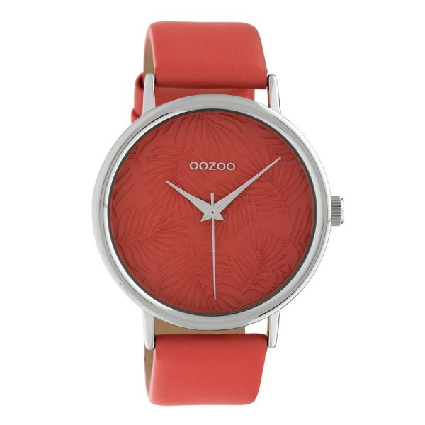 OOZOO Timepieces C10166 Red Leather Strap