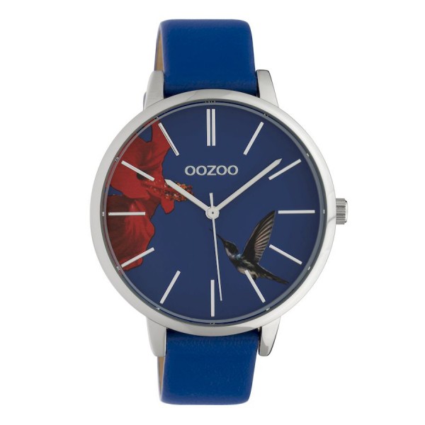 OOZOO Timepieces C10184 Blue Leather Strap