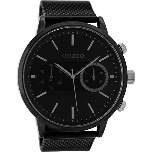 OOZOO Timepieces C10263 Black Stainless Steel Bracelet