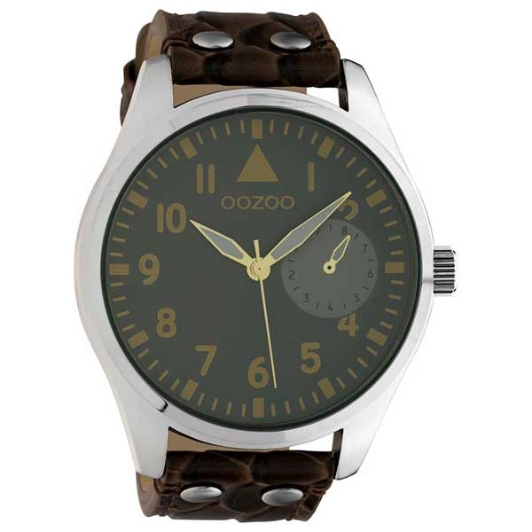OOZOO Timepieces C10327 Brown Leather Strap