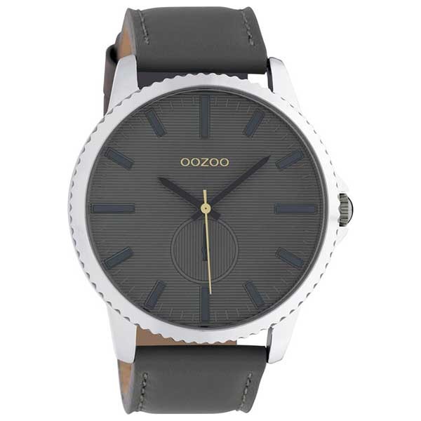 OOZOO Timepieces C10330 Grey Leather Strap