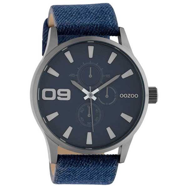 OOZOO Timepieces C10345 Blue Leather Strap