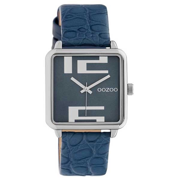 OOZOO Timepieces C10366 Blue Leather Strap