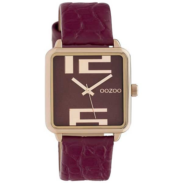 OOZOO Timepieces C10368 Bordeaux Leather Strap