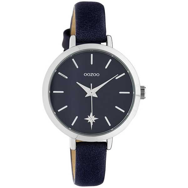 OOZOO Timepieces C10388 Blue Leather Strap