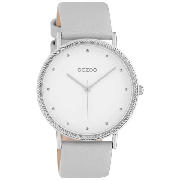 OOZOO Timepieces C10415 Grey Leather Strap