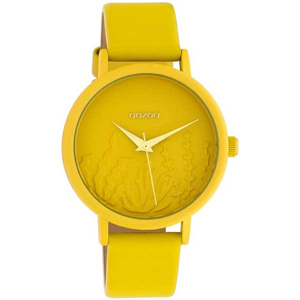 OOZOO Timepieces C10602 Yellow Leather Strap