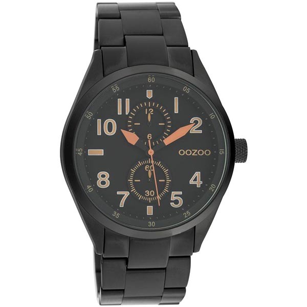 OOZOO Timepieces C10635 Black Stainless Steel Bracelet