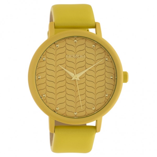 OOZOO Timepieces C10655 Yellow Leather Strap