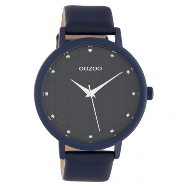 OOZOO Timepieces C10658 Blue Leather Strap