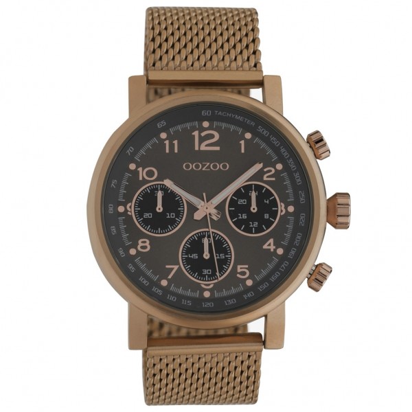 OOZOO Timepieces C10702 Brown Metallic Bracelet