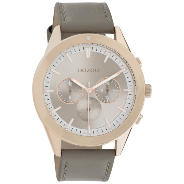 OOZOO Timepieces C10802 Taupe Leather Strap