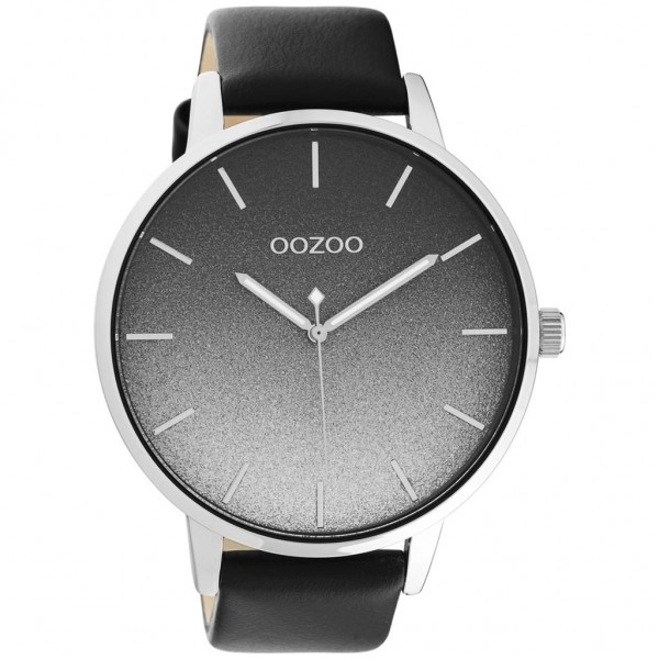 OOZOO Timepieces C10834 Black Leather Strap